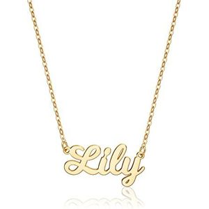 Ursteel Aangepaste naam ketting gepersonaliseerd, 14K vergulde gepersonaliseerde naam ketting sierlijke naamplaat ketting sieraden gepersonaliseerde geschenken voor vrouwen tienermeisjes, metaal, zirkonia, Metaal, Zirkonia