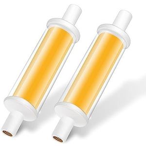 R7s LED 78mm Lampen, Dimbare Lamp, Warm white2700k, 2023 Nieuwste Ontwerp, 4.2W R7S LED Equivalent 40W Halogeenlamp, AC 220V 470lm