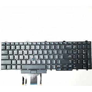 Laptop Toetsenbord Voor For DELL Precision 15 3520 Verenigde Staten Lay-out Colour Zwart