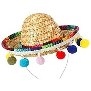 Mini Kleine Hoed Haarhoepels Mini Sombrero Hoofdbanden Hoofdtooi Prestatie Props Carnaval Halloween Party Grappige Hoeden (Color : 15-16cm-01)