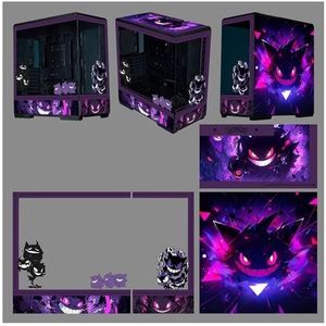 PC-behuizing Computerbehuizingen, Mid-tower Pc-gamingbehuizing ATX/M-ATX/ITX - I/O TPYE-C-poort Aan De Voorkant - Gehard Glas - Installatiepositie For 10 Ventilatoren - Klaar For Installatie Van Water