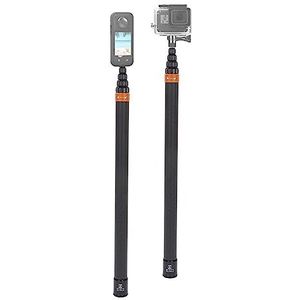 Onzichtbare Selfiestick, Telescopische 360-actiecamera Onzichtbare Selfiestick met Aanpassing van 17,3 Tot 118,1 Inch, Sportcamera Selfiestick voor ONE RS X2 ONE R X