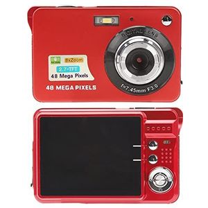 4K Digitale Camera, 48 MP 8x Zoom Compactcamera met 2,7 Inch LCD-scherm, Draagbare Digitale Camera-ondersteuning Zelfontspanner, Continu Fotograferen, Anti-shake