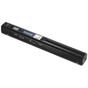 Meertalig snel scannen A4-scanner Draagbare mini-documentscanner, JPG/PDF-formaat documentafbeelding Iscan handscanner, A4 boektekstscanner LCD-scherm (Color : Nero, Size : 1)