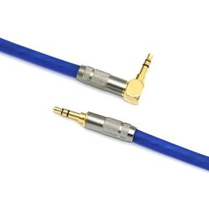 Professionele audiokabel AUX-kabel 3,5 Mm Audioluidsprekerkabel Recht Naar Recht TRS-hoek Voor Gitaar Vergulde Hulpkabel Voor Oortelefoon(S straight angle,12m)