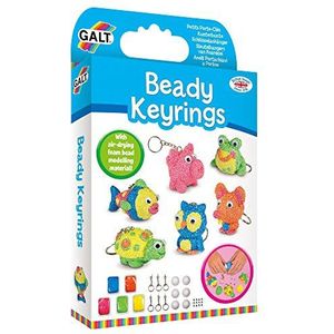 Galt Toys, Beady Keyrings, Craft Kit for Kids, Ages 6 Years Plus
