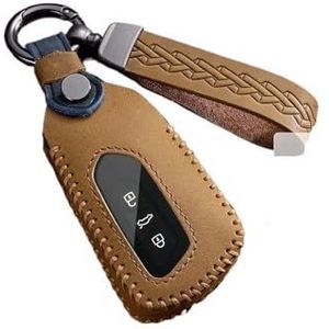Sleutelbehuizing houder Lederen Autosleutel Cover Voor Golf 8 MK8 ID.3/4 Voor Octavia A8 Voor Seat Voor Leon MK4 2020 2021 Sleutelbehuizing(C)