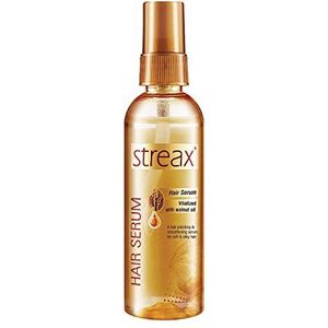 Streax Haarserum verrijkt met walnootolie geeft frizzvrij satijn glad haar 100 ml Streax