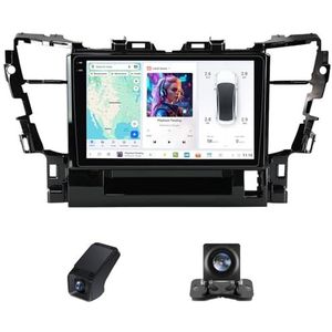 Android 14 2 Din Autoradio geldt voor Toyota Alphard H30 2015-2020 Ingebouwd CarPlay/Android auto/DSP-processor/GPS-navigatie/RDS-radio-Bluetooth 9 Duim Touch screen/Stuurbediening(C30Plus)
