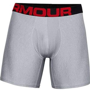 Under Armour Boxershorts heren Tech 6 inch 2 Pack , Grijs , S