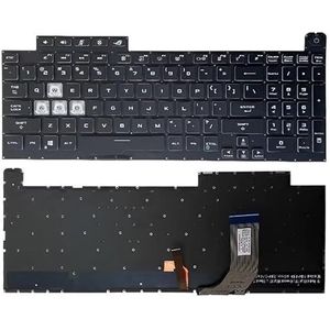 Laptoptoetsenbord voor ASUS voor PX731GU RGB-achtergrondverlichting zwart zonder frame Verenigde Staten