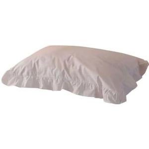 DUANSIYU Kussenslopen kussensloop wasbaar scheurbestendig ademend niet-vervagend prinses stijl kant trim ruches kussen kussen thuislevering kussenslopen (WIT)