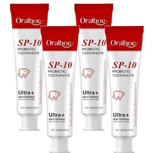 SP-10 Probiotische Whitening Tandpasta, Ultra Whitening, Vlekverwijdering & Frisse Adem voor Gevoelige Tanden, Verhelderende & Glazuur Herstellende Formule (4)