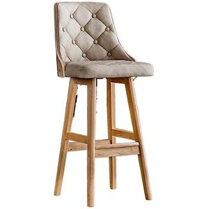 Barkruk Set Van 2 Barkrukken Gestoffeerde Stoffen Kussen Aanrechthoogte Stoelen Met Houten Poten Voor Thuiskeuken Pub Stoel Thuis Keuken (Color : E, Size : 2 Pieces)