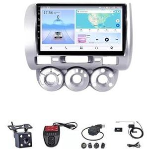 9 Inch Android Auto Radio Multimidia Speler Voor Honda Fit Jazz City 2004-2007 GPS Navigatie WIFI Bluetooth Carplay Android Auto Stereo Radio GPS(WIFI 1G+16G)