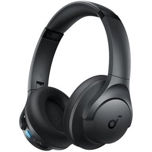 soundcore Q11i draadloze over-ear Bluetooth koptelefoon van Anker, diepe bas, 60 uur speeltijd, hi-res audio, afneembare oorkussens, multipoint-verbinding