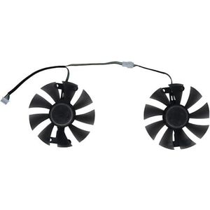Videokaartventilator, GA91S2H FL8015 12VB, 2 stuks/set, GPU-koeler voor SJS SE JI voor SHI RX580 rx 580 8GB 2048SP Gaming Wit