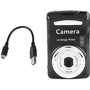 Camcorder met 16x Zoom, Digitale Camera, Uitstekende Sensor Eenvoudig Te Installeren Thuisfotograaf Kunstenaar Reiziger (Zwart)