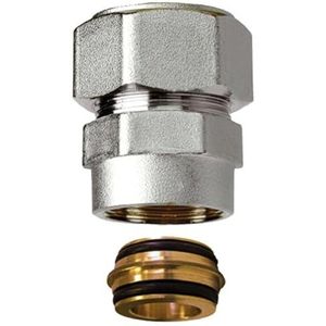 Verlenging, recht, verchroomd, 24 x 19 cm, meerlaags, 24 x 19 cm, diameter 26 x 3 cm