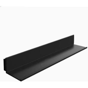 Lichtgevende Planken, LED-plankopslag Wanddisplay Boekenplank Met Verlichting Metalen Scheidingswanden (Color : Noir, Size : 120x20x6.8cm)