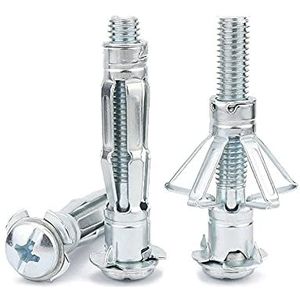 expansiebouten. 1 STKS, Zelftappende Schroeven, Holle Muur Anker Kit Gipsplaat Gipsplaten Holte Plug Deuvel for Gipsplaten Uitbreiding Ankers Gipsplaat Gaten(M6X65mm)