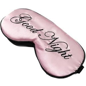 Slapen Slaap Aid oogmasker, Zijden oogmasker, 2 stuks, veelkleurig, met verstelbare bandjes, for slapen en reizen(Pink)
