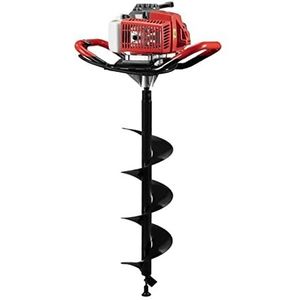 Elektrische grondboor, 1900 W, 1000 tpm, boordiepte 80 cm, paalboor, boor met 2 handgrepen en 1 booropzetstuk, tuinboor, plantenboor voor boerderijen, parken, tuinen
