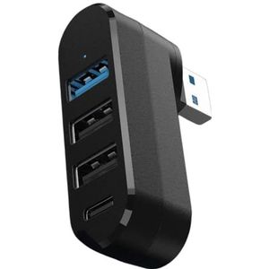 4 in 1 Draaibare USB Hub Draagbare 180 Graden Draaien USB3.0 Hub voor Laptops
