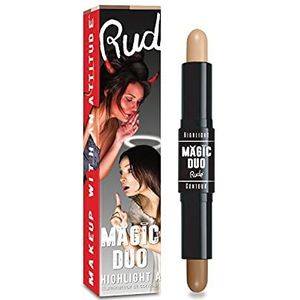 RUDE MAGIC DUO Highlight & Contour (Tan)