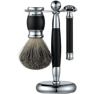 scheerkwaststandaard, Scheermeshouder Praktische herenscheermesborstelstandaard, retro herenhandmatige scheermeshouder, mode professionele scheerkwastgereedschapset
