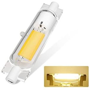 COITROZR R7S LED-lamp 78 mm dimbaar, R7S 5,4 W LED-lamp vervangt 50 W halogeenlamp, natuurlijk wit 4500 K, 500 lm, geen flikkeren, 360 ° verlichting (kleur: 78 mm, maat: 1 stuk)