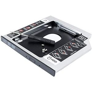 2e HDD SSD harde schijf Caddy, voor Fujitsu LifeBook T734 T902 E Serie E734 E744 E754 E752 E743 Celsius H760 H730 Werkstation Laptop, SATA3 Second Solid State Drive Behuizing, CD DVD Optische Bay Nieuw