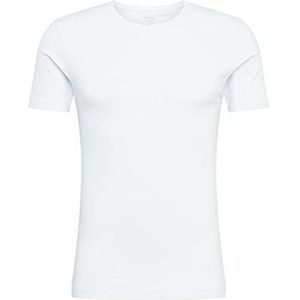 OLYMP Heren T-shirt ronde hals Level Five T-Shirt, Uni, Body Fit, Wit 00, XL