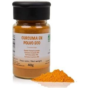FRISAFRAN | Kurkuma Poeder Biologisch | 40g | Biologische Kurkuma Poeder | kurkumawortel | Kurkuma gemalen | veganistisch | Kurkuma Bio | Kurkuma natuurlijk | Kurkuma Poeder | zonder toevoegingen
