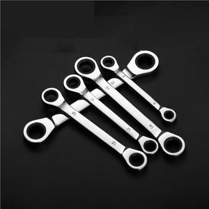 SFYMORHE Dubbele Hoofd Ring Ratelsleutel 72-Tand Chrome Vanadium Staal Ratelsleutel 1 Stks (8-9mm)