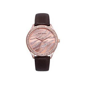 Mark Maddox MC6004-90 Horloge, waterdicht, kleur Roze, Zwart, XS, riem, zwart., XS, riem