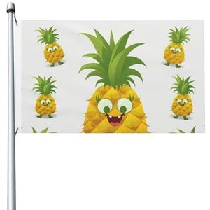 Vlag 3 x 5 ft vlaggen dubbelzijdige vlag buiten tuin vlag ananas grappige tuin vlag welkom tuin banners voor huis tuin tuin gazon, binnen/buiten decor vlaggen