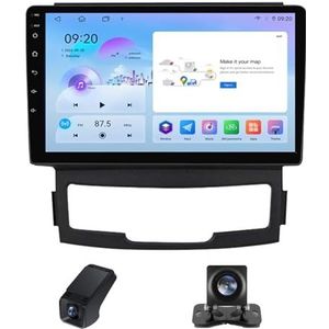 Autoradio,Android 13 geldt geldt voor SsangYong Korando 3 Actyon 2 2010-2013 9 inch HD touchscreen autoradio met draadloze Carplay Android Auto Bluetooth FM RDS GPS-navigatie(NF-6)
