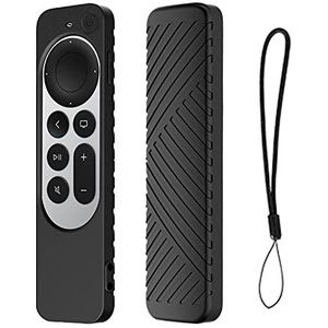 SASKATE TV-afstandsbediening siliconen hoesje, Dropproof stofdichte beschermhoes compatibel voor TV Stick 4k 2021 Siri Remote