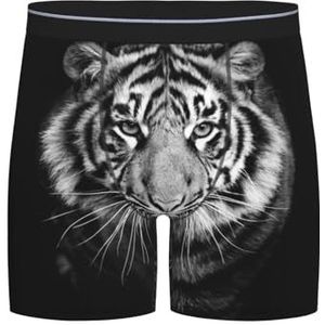 GRatka Boxer slips, heren onderbroek Boxer Shorts been Boxer Slips grappig nieuwigheid ondergoed, witte tijger, zoals afgebeeld, L