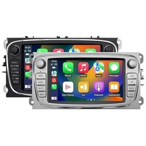 Apple CarPlay Auto Multimedia Speler Autoradio Compatibel met Ford Focus Mondeo C-Max S-Max(S 8Core 6G 128G AHD)
