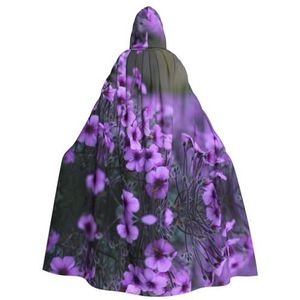 WURTON Lavendel Boeket Carnaval Kostuums Voor Volwassenen Cosplay Cape Kostuums Mantel Met Capuchon Voor Vrouwen Mannen 185cm