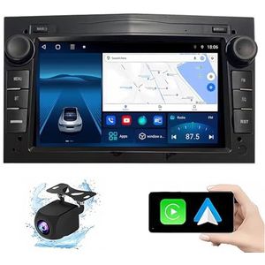 Android 13.0 2 Din Autoradio 7"" Touchscreen Auto Stereo Voor Opel Astra Met Draadloze Carplay Android Auto GPS Navigatie AHD Omgekeerd Beeld Stuurwielbediening(P1(1G+16G))
