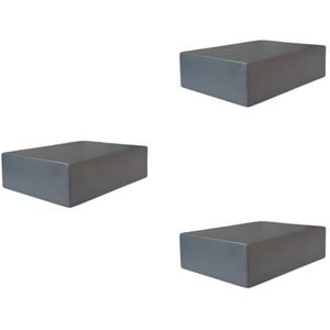 Wandrek Uurainen staal met 4 planken 60x40x13 cm zwart [en.casa