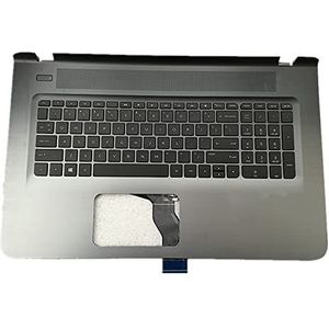 Laptop omhulsel rond toetsenbord & Toetsenbord Voor For HP Pavilion 17-G 17-g000 (Touch) 17-g100 (Touch) 17-g200 (Touch) Grijs TPN-Q162 TPN-Q159