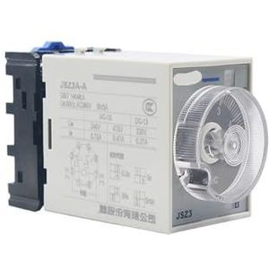 JSZ3A Tijdrelais, AC 220 V, vertraging, DC 24 V, inschakelschakelaar, instelbare uitschakelregelaar (model E met sokkel, 380 V AC)