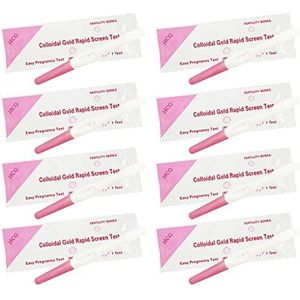 8 afzonderlijk verzegelde zwangerschapsteststaafjes, zeer gevoelige vroegtijdige zwangerschapstest, zwangerschapsteststift, 99% supernauwkeurige resultaten