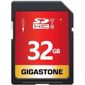Gigastone 32GB SD-kaart UHS-I U1 Klasse 10 SDHC Geheugenkaart Hoge snelheid Full HD Video Canon Nikon Sony Pentax Kodak Olympus Panasonic Digitale Camera