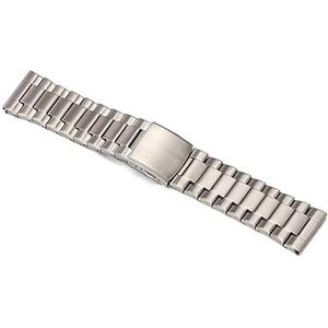 EDVENA 22mm 24mm 26mm 28mm 30mm 32mm Horlogeband For Diesel Horlogeband Zilver Zwart Goud Roestvrij Staal Heren Horlogeband Lederen Band (Color : Silver, Size : 22mm)