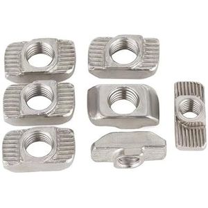 T-gleufmoer, Schuifmoer for aluminium extrusie 2020 M3 M4 M5 draad hamer insteekontwerp(M3-20pcs)